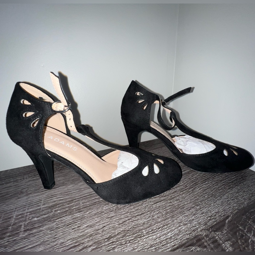 Low Black Heels